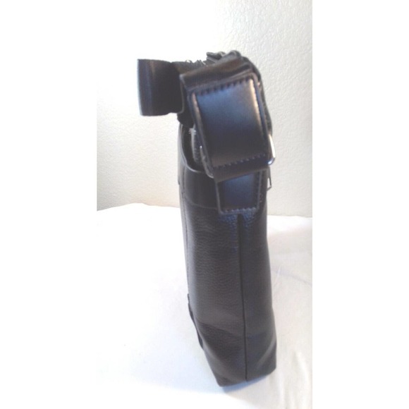 Leather pu Men Crossbody Handbag Messenger Fashion Business Mens Shoulder Bag - Picture 2 of 12